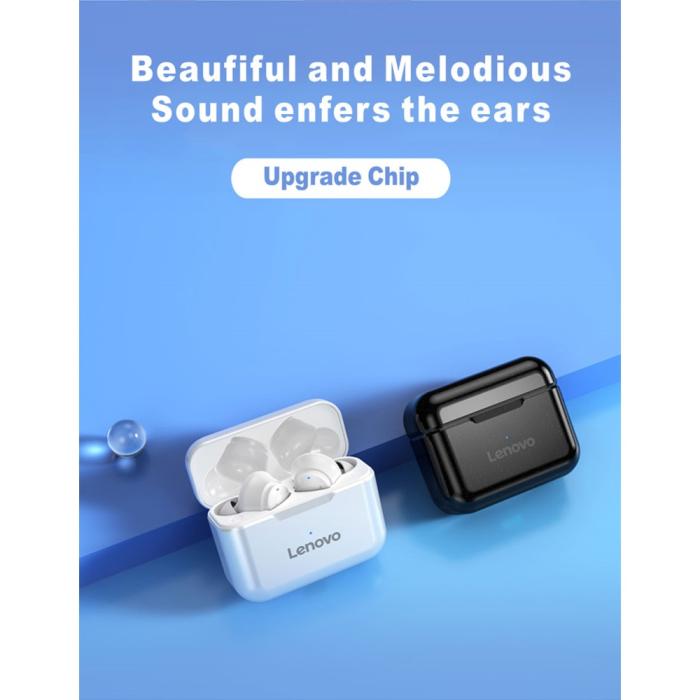 Lenovo - LENOVO QT82 TWS Bluetooth Trådlösa Hörlurar IPX5 Vattentät - Svart