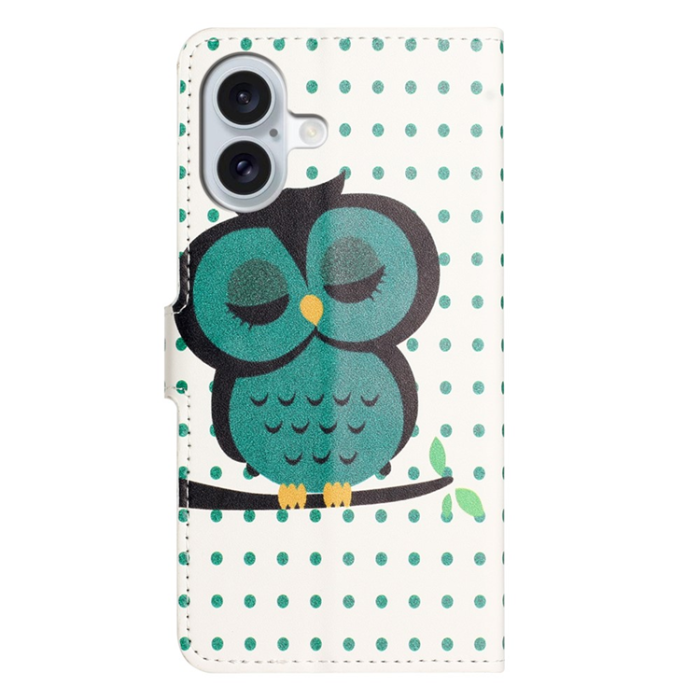 A-One Brand - iPhone 17 Plånboksfodral Pattern Print - Prickar Uggla