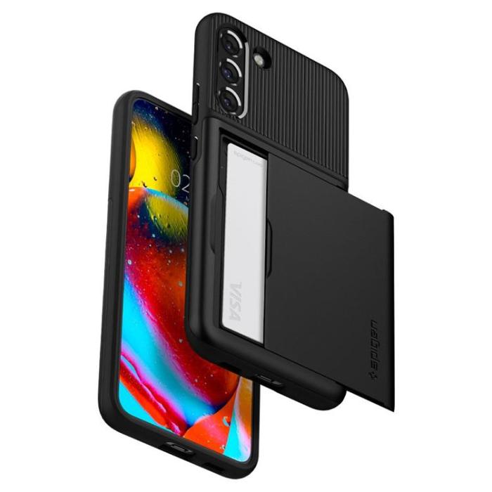 UTGATT1 - Spigen Slim Armor CS Skal Galaxy S22 Plus - Svart