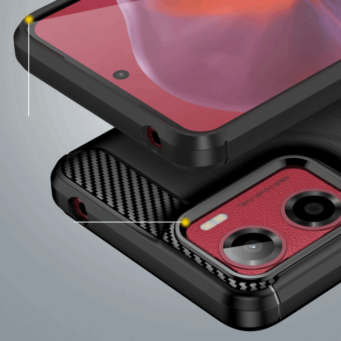Tech-Protect - Tech-Protect Motorola Moto G05/E15 Mobilskal TPU Carbon - Svart