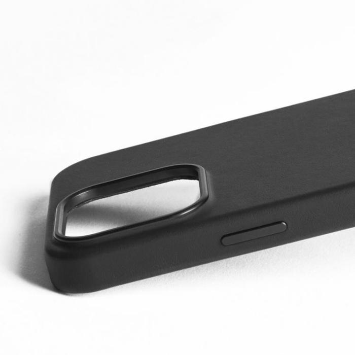 Mujjo - Mujjo iPhone 16 Pro Max Mobilskal MagSafe Läder - Svart