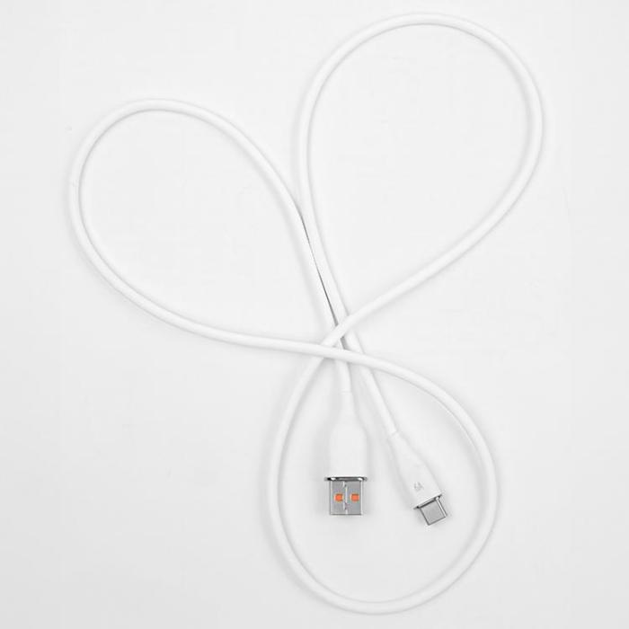Forever - Forever USB-C till USB-A kabel 1m 6A - Vit