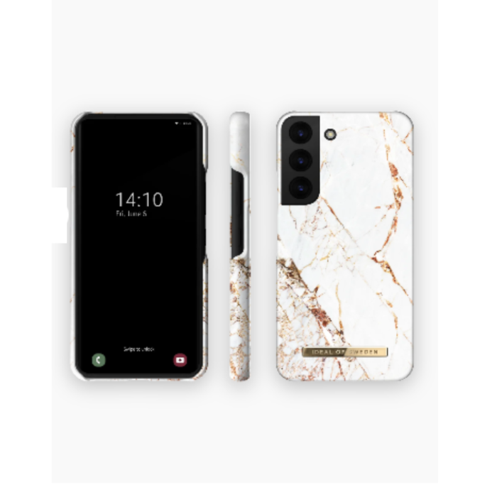 UTGATT1 - Ideal of Sweden Galaxy S22 Skal Fashion - Carrara Guld
