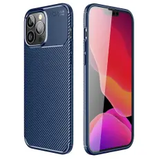 OEM - Carbon Fiber Mobilskal till Apple iPhone 13 Pro - Blå
