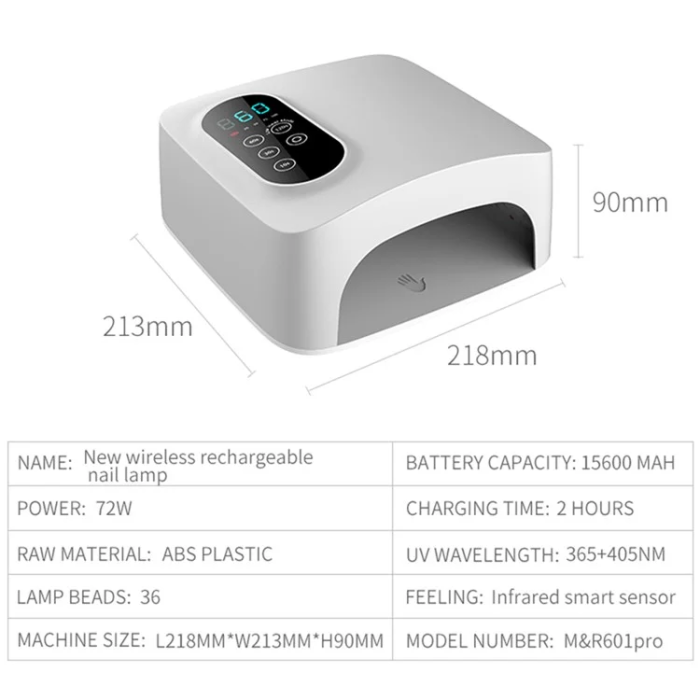 OEM - Nagellack Baklampa 78W Snabbtorkande Nail Art Ljusterapi