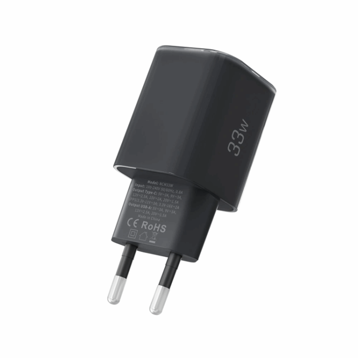 Tech-Protect - Tech-Protect Snabbladdare 33W NCM 2-Port QC3.0 - Svart