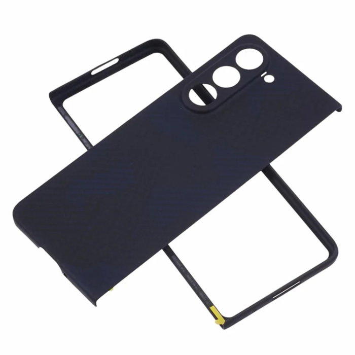 A-One Brand - Galaxy Z Fold 5 5G Mobilskal Aramid Fiber 1500D - Camouflage Blå