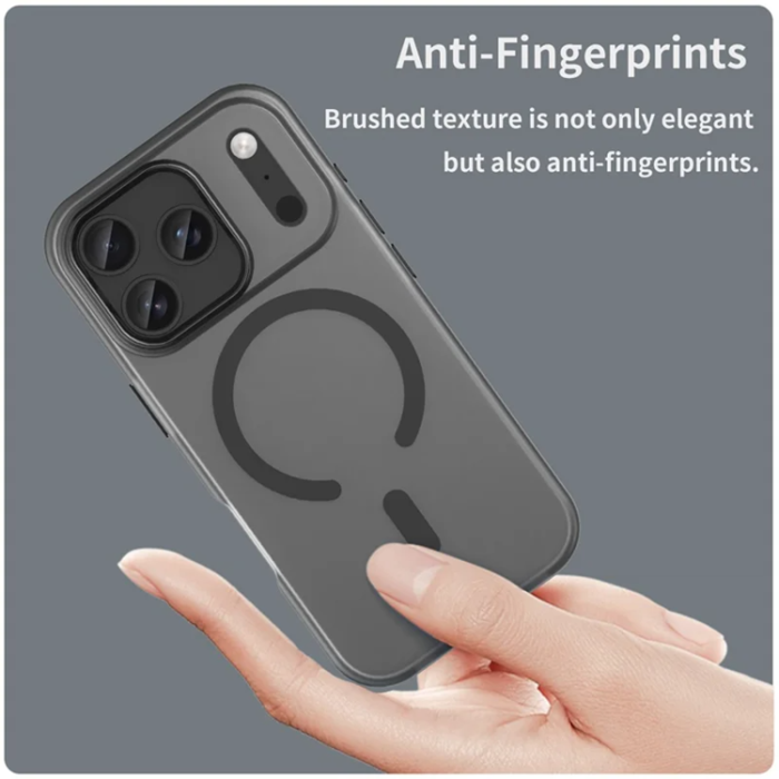 A-One Brand - iPhone 17 Pro Mobilskal MagSafe Matte Translucent - Svart
