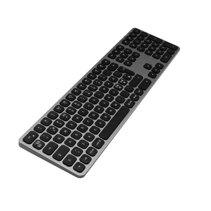 Satechi - Satechi Trådlöst Tangentbord För Upp Till 3 Enheter - Nordisk Layout - Space Grå