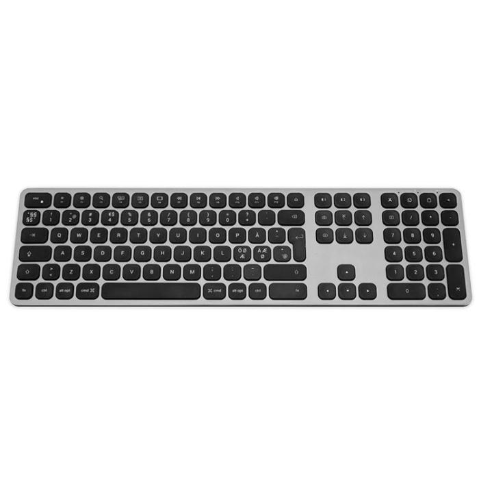 Satechi - Satechi Trådlöst Tangentbord För Upp Till 3 Enheter - Nordisk Layout - Space Grå