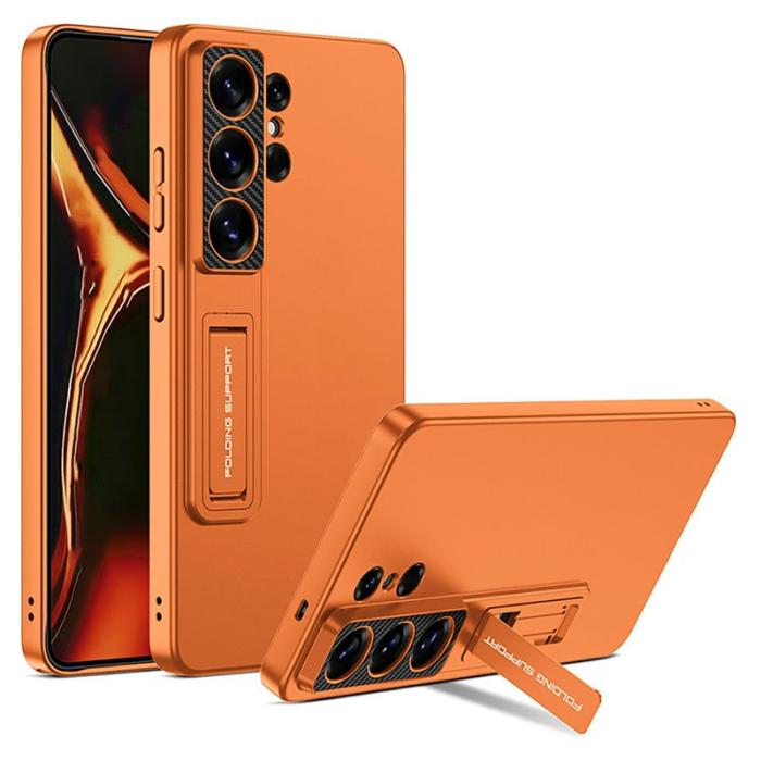 OEM - Samsung Galaxy S26 Ultra Skal Kickstand Ultra Tunn Hård PC - Orange