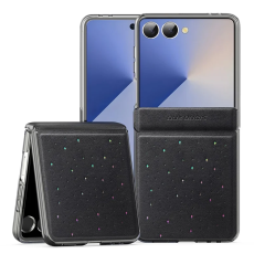 Dux Ducis - Dux Ducis Galaxy Z Flip 7 Mobilskal Stex Star Pattern - Svart