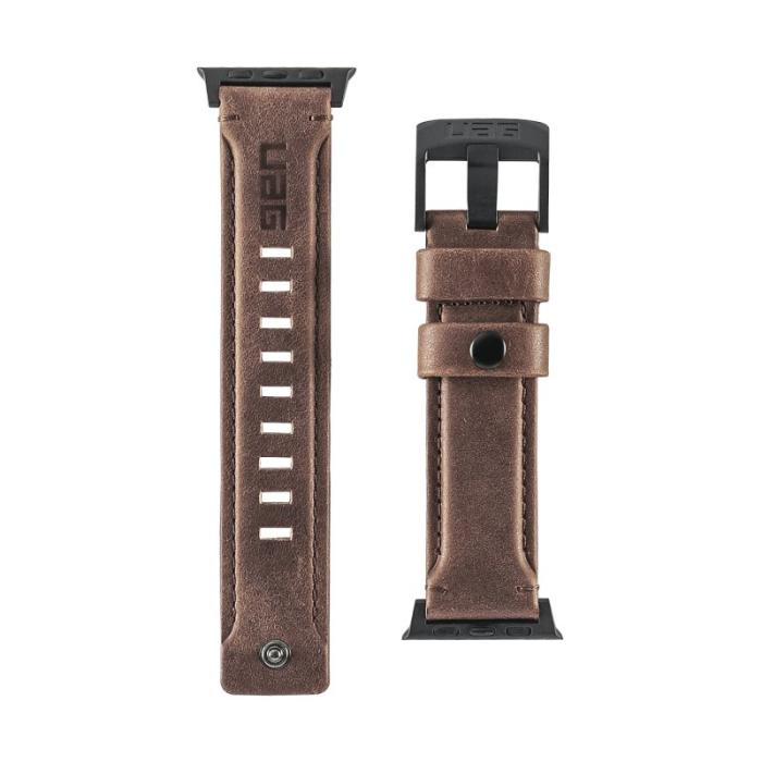 UTGATT4 - UAG Apple Watch Läderrem 44mm/42mm - Brun