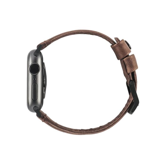 UTGATT4 - UAG Apple Watch Läderrem 44mm/42mm - Brun
