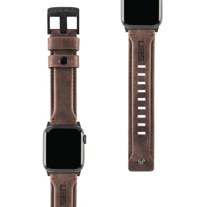 UTGATT4 - UAG Apple Watch Läderrem 44mm/42mm - Brun
