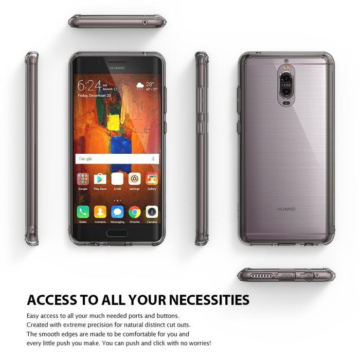 UTGATT5 - Ringke Fusion Shock Absorption Skal till Huawei Mate 9 Pro - Clear