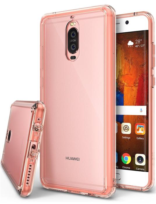 UTGATT5 - Ringke Fusion Shock Absorption Skal till Huawei Mate 9 Pro - Rose Gold