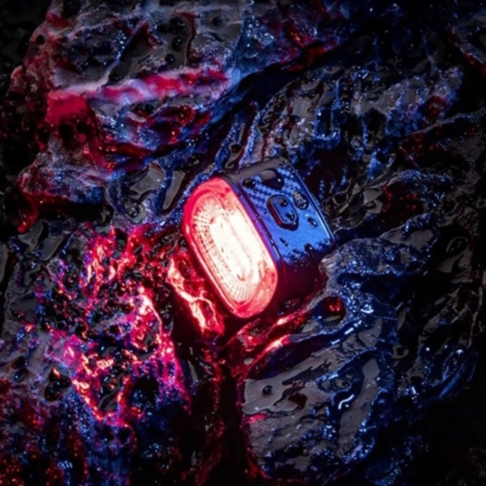 Rockbros - Rockbros Q2S LED USB-C cykelljus bak - Svart