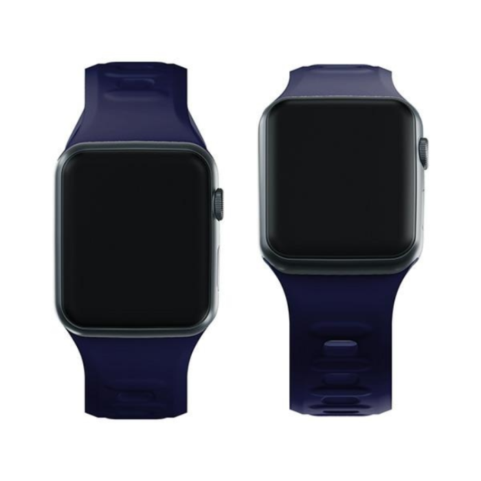3MK - 3mk Apple Watch (38/40/41mm) Armband Silikon - Marinblå