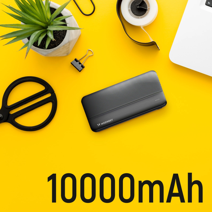 Wozinsky - Wozinsky Powerbank 10000mAh Li-Po 2xUSB-A - Svart