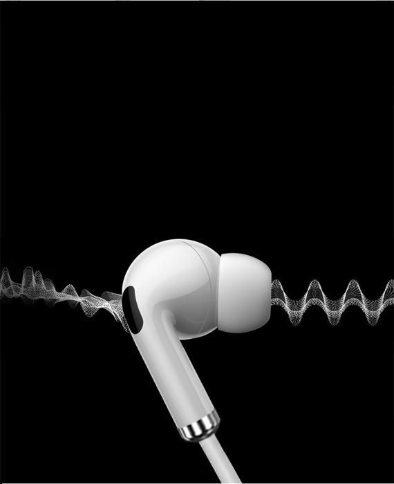 Yesido - Yesido Heavy Bass Pro In-ear hörlurar - Vit