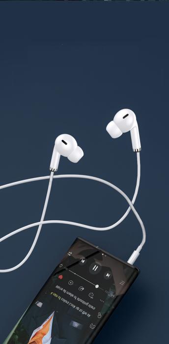 Yesido - Yesido Heavy Bass Pro In-ear hörlurar - Vit