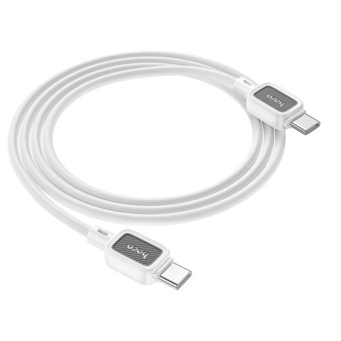 Hoco - Hoco USB-C - USB-C 60W 3A Kabel 1m X108 - Vit