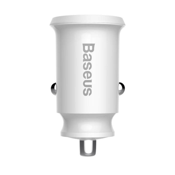 UTGATT1 - Baseus Grain Billaddare Mini Universal Smart 2x USB 3.1A Vit