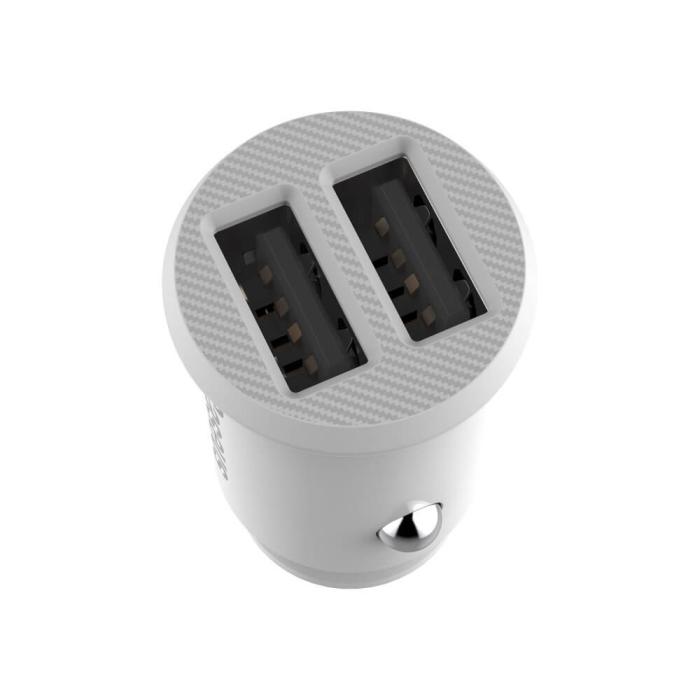 UTGATT1 - Baseus Grain Billaddare Mini Universal Smart 2x USB 3.1A Vit