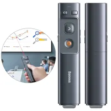 BASEUS - Baseus laser pointer fj&auml;rrkontroll PC (med batteri) - Gr&aring;