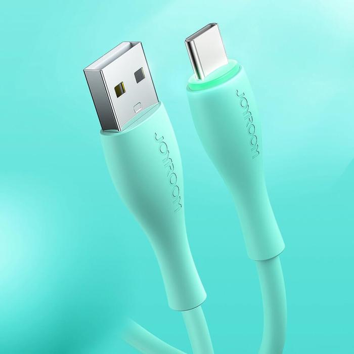 Joyroom - Joyroom USB-A till USB-C cable 3 A 1 m Vit