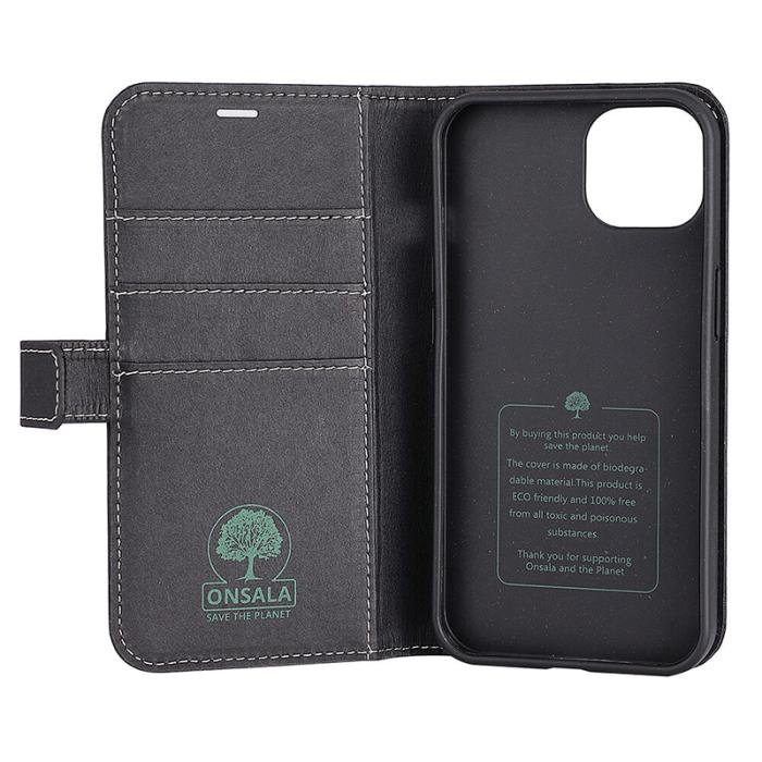 Onsala - Onsala ECO Mobilfodral till iPhone 13 - Svart