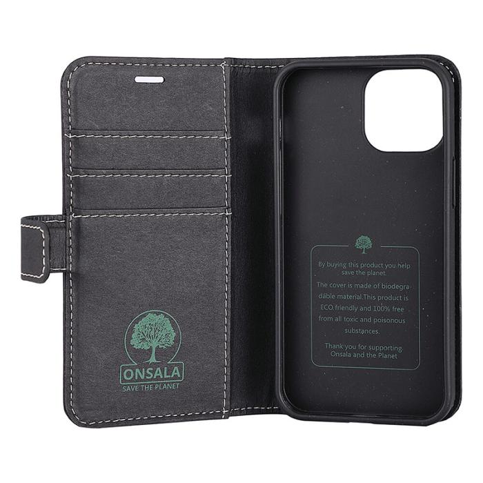 Onsala - Onsala ECO Mobilfodral till iPhone 13 Mini - Svart