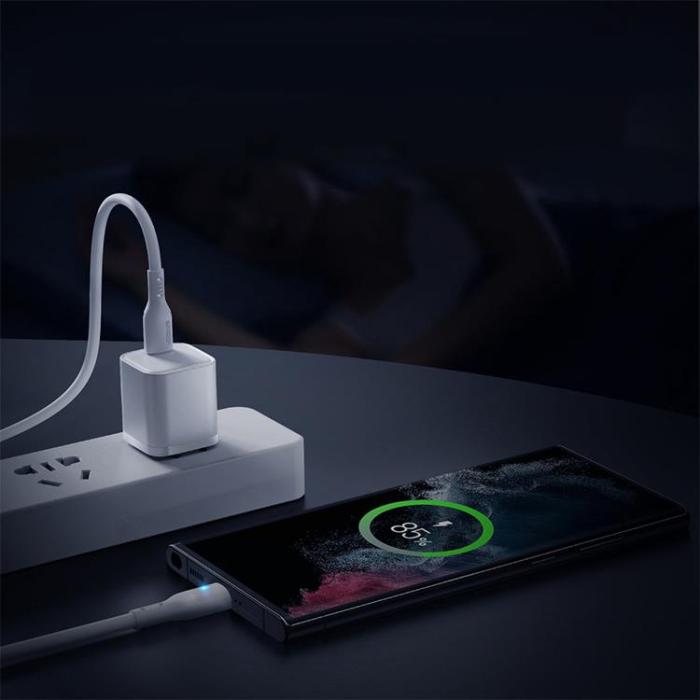 Joyroom - Joyroom USB-C till USB-C kabel 100W 2m - Vit