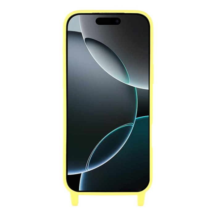 A-One Brand - iPhone 17 Pro Max Mobilskal TPU med Hål för Rem - Gul