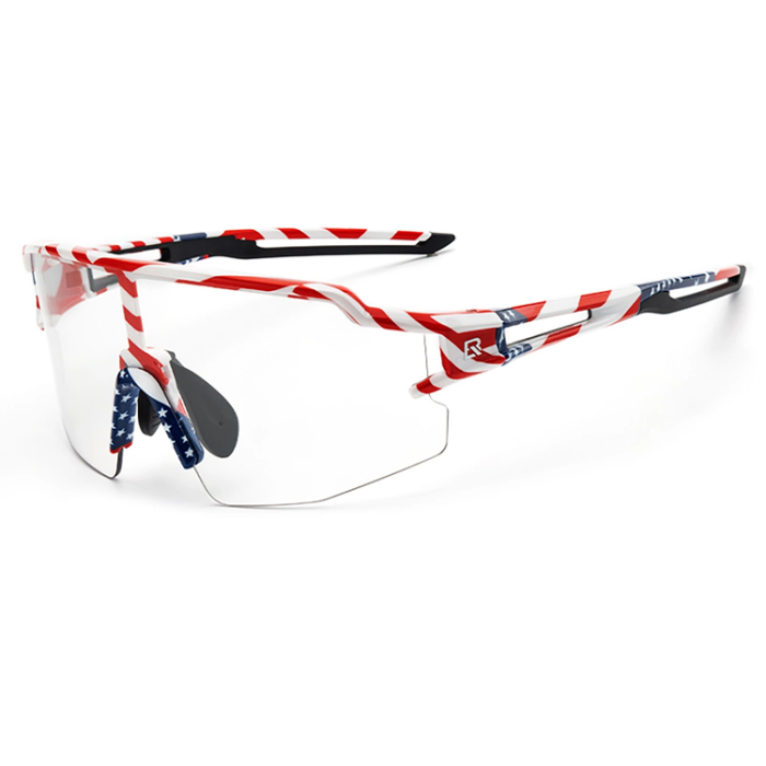 Rockbros - Rockbros Cykelglasögon Photochromic med UV-skydd USA mönster