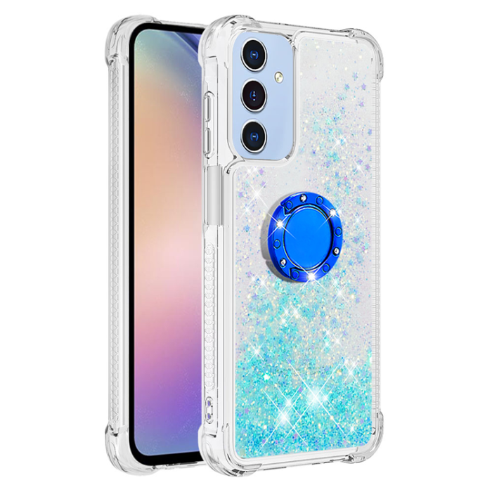 A-One Brand - Galaxy A17/A26 Mobilskal Kickstand Quicksand TPU - Blå