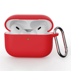 A-One Brand - Airpods Pro 3 Skal Silikon med Karbinhake - Röd