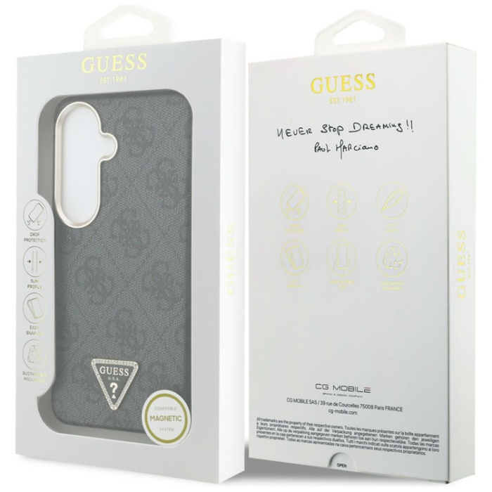 Guess - Guess Mobilskal För Galaxy S26 MagSafe 4G Triangle Logo - Svart