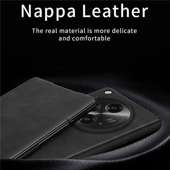 A-One Brand - OnePlus Open Mobilfodral Nappa Texture - Brun