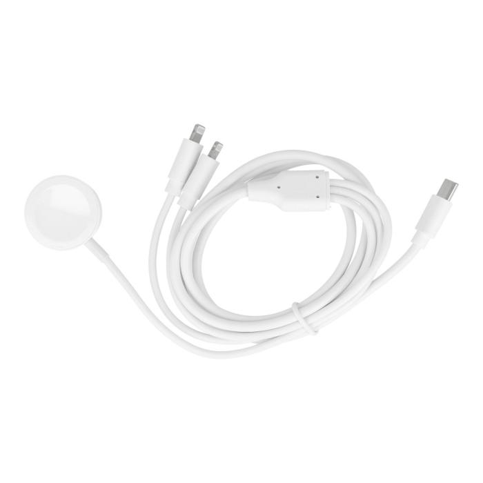 Forcell - 3in1 iPhone Lightning 2st + Apple Watch 3W till USB-C