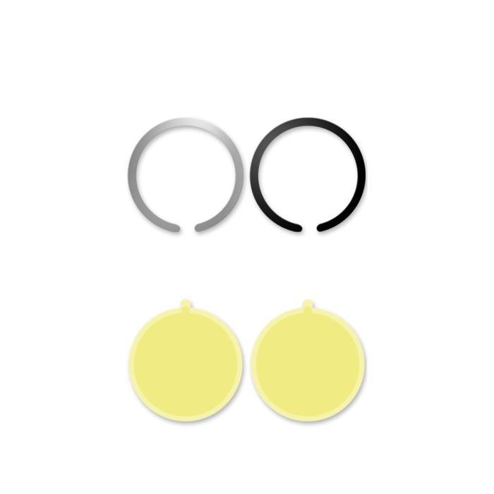 Tech-Protect - MagSafe Universell Magnetisk Ring 2-Pack - Svart och Silver