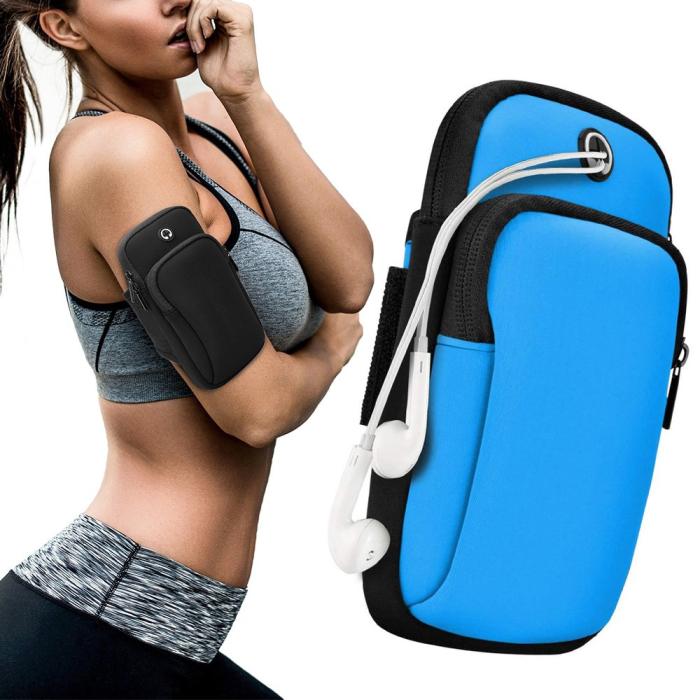UTGATT5 - Universalt Running Sport Armband För Mobiltelefon - Blå