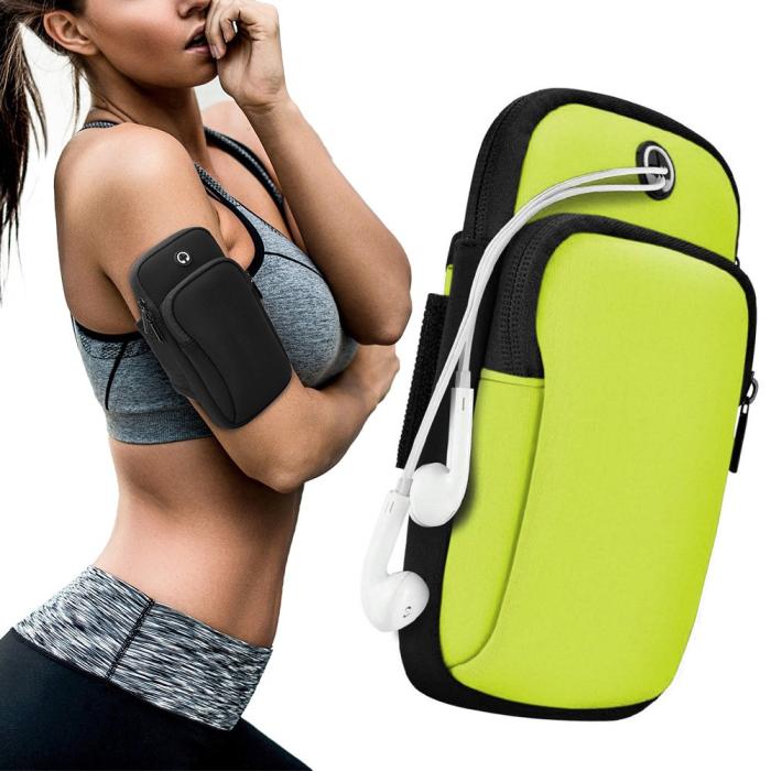 UTGATT5 - Universalt Running Sport Armband För Mobiltelefon - Grön