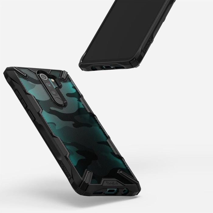 UTGATT5 - Ringke Fusion X Mobilskal Xiaomi Redmi Note 8 Pro - Svart