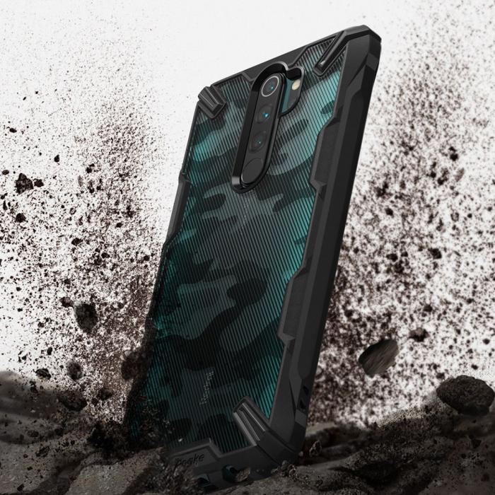 UTGATT5 - Ringke Fusion X Mobilskal Xiaomi Redmi Note 8 Pro - Svart