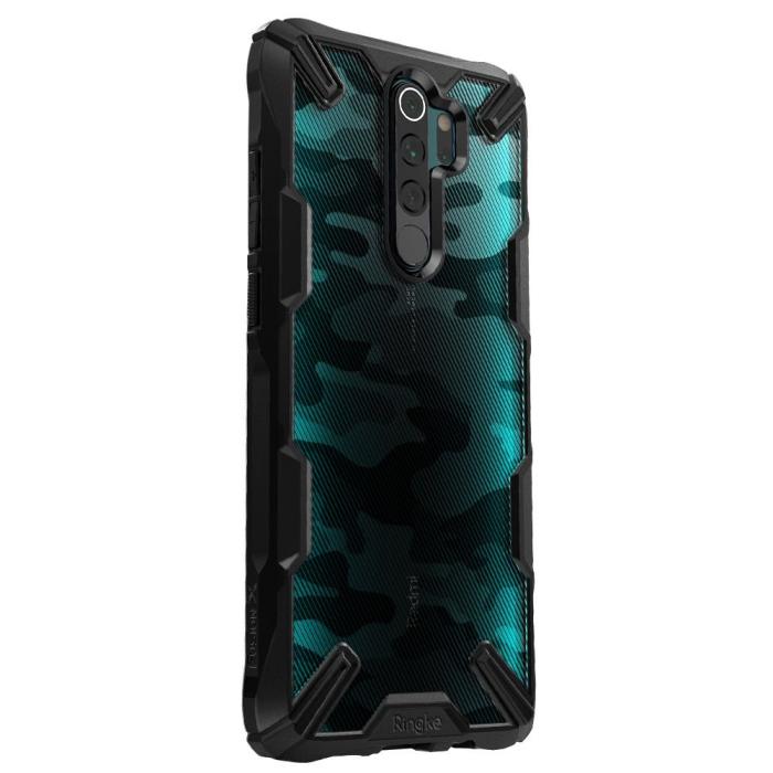 UTGATT5 - Ringke Fusion X Mobilskal Xiaomi Redmi Note 8 Pro - Svart