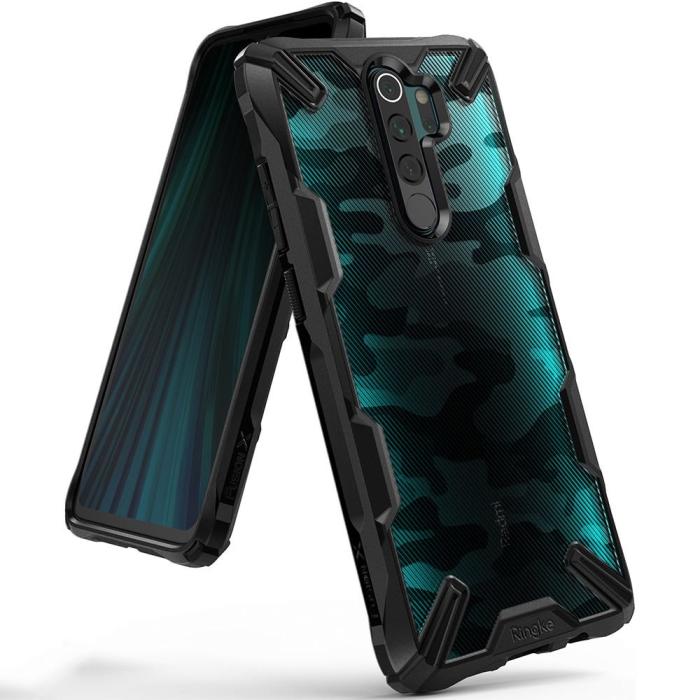 UTGATT5 - Ringke Fusion X Mobilskal Xiaomi Redmi Note 8 Pro - Svart
