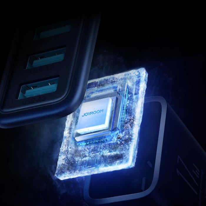 Joyroom - Joyroom Nätladdare 3xUSB-A 12W 3.4A - Svart