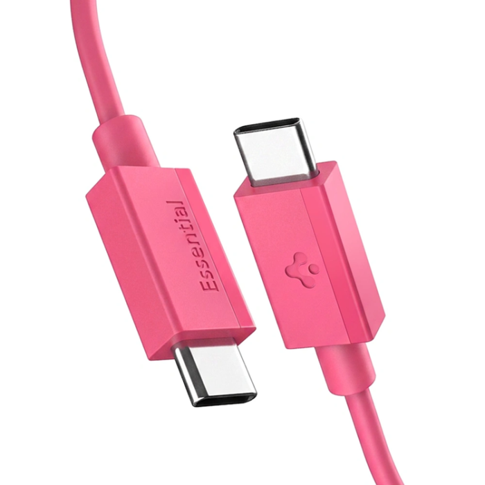 Spigen - Spigen USB-C till USB-C Kabel EB6010CC Essential 1m 60W - Rosa